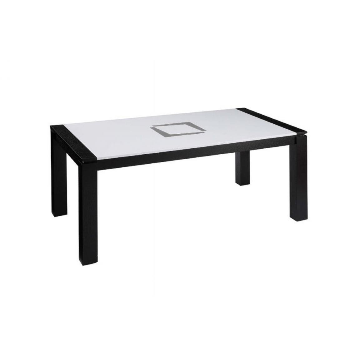Chloe Design - Table extensible Eclipse - Noir et blanc - Tables à manger