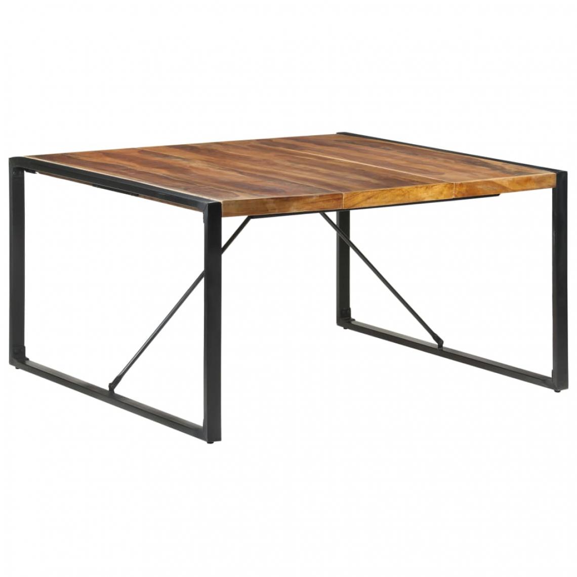 Chunhelife - Table de salle à manger 140x140x75 cm Bois solide - Tables à manger
