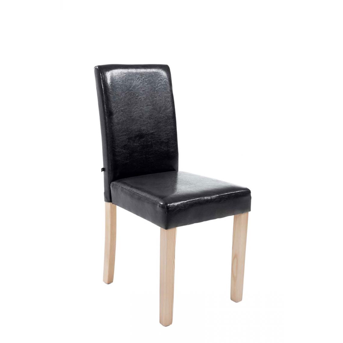 Icaverne - Esthetique Chaise de salle à manger gamme Rabat natura couleur noir - Chaises