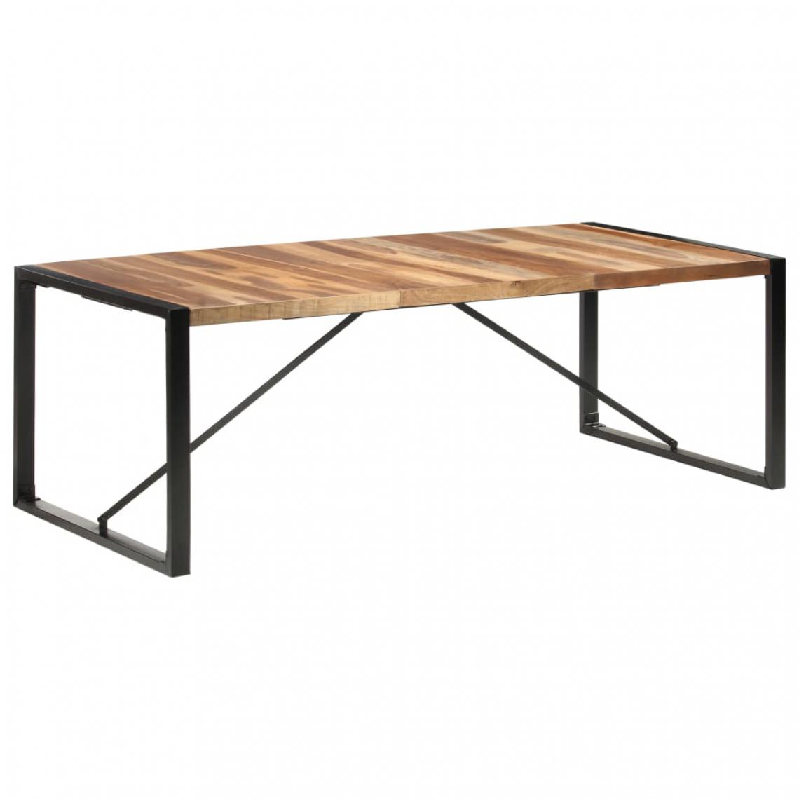 Chunhelife - Table de salle à manger 220x100x75 cm Bois solide - Tables à manger