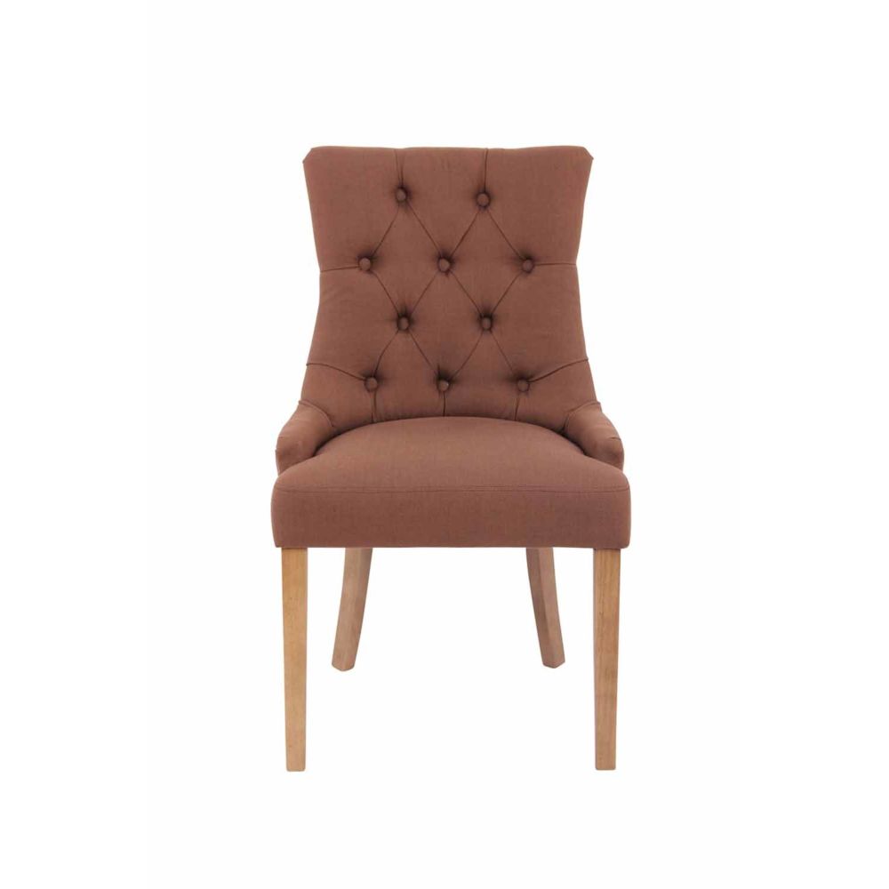 marque generique - Admirable Chaise de salle à manger, de cuisine, de salon Riyad en tissu vintage brillant - Chaises