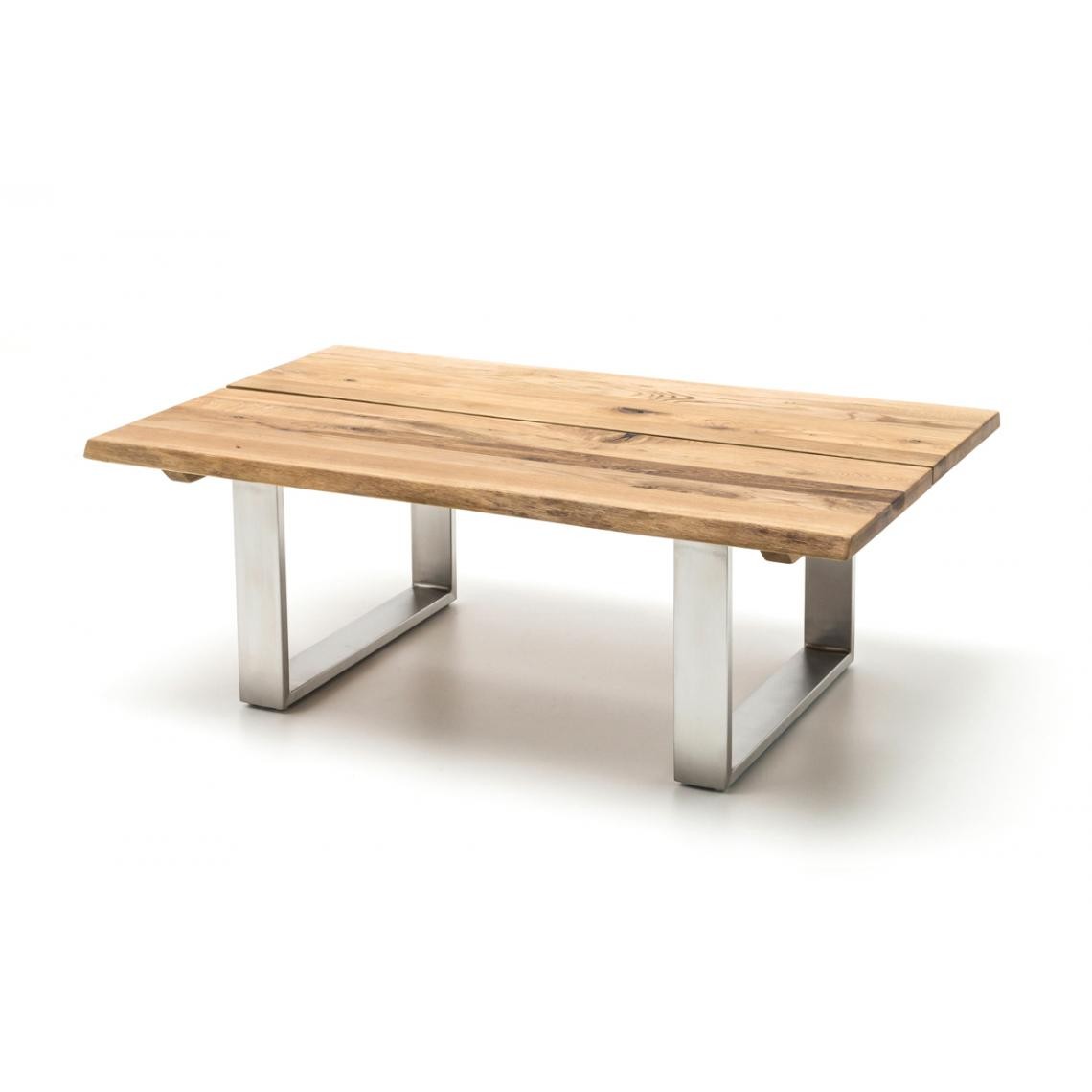 Pegane - Table basse en chêne noueux huilé cire - L120 x H43 x P75 cm - Tables basses