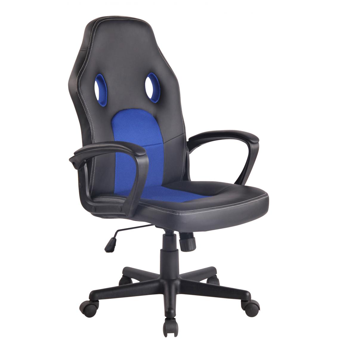 Icaverne - Magnifique Chaise de bureau ligne Panama couleur noir / bleu - Chaises
