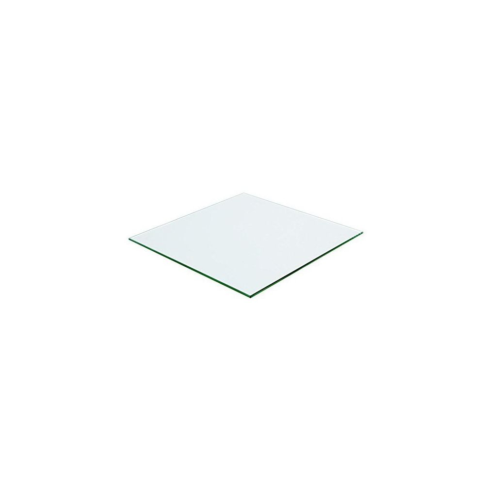 Meubletmoi - Plateau carré 100x100 en verre trempé transparent - Tables basses