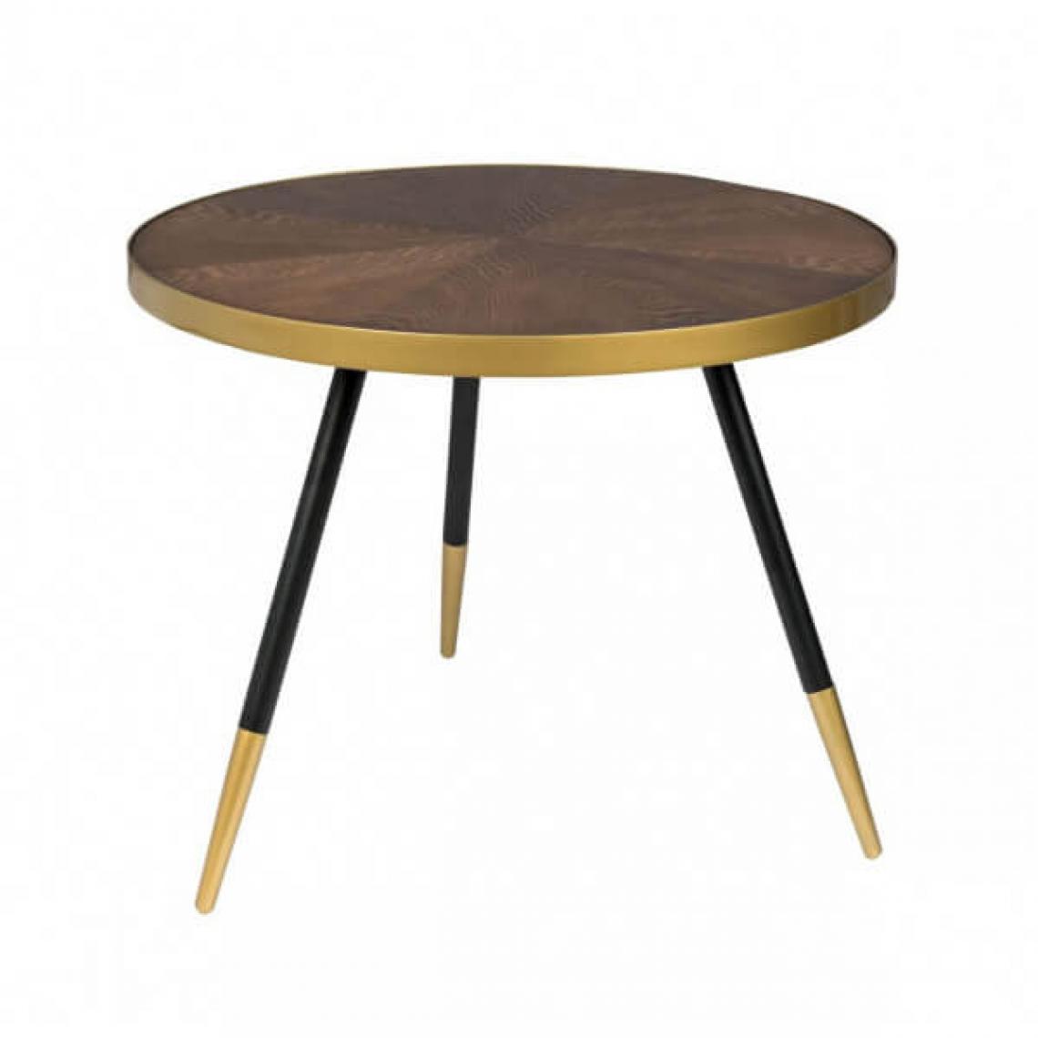 Mathi Design - DENISE L - Table basse ronde art déco - Tables basses