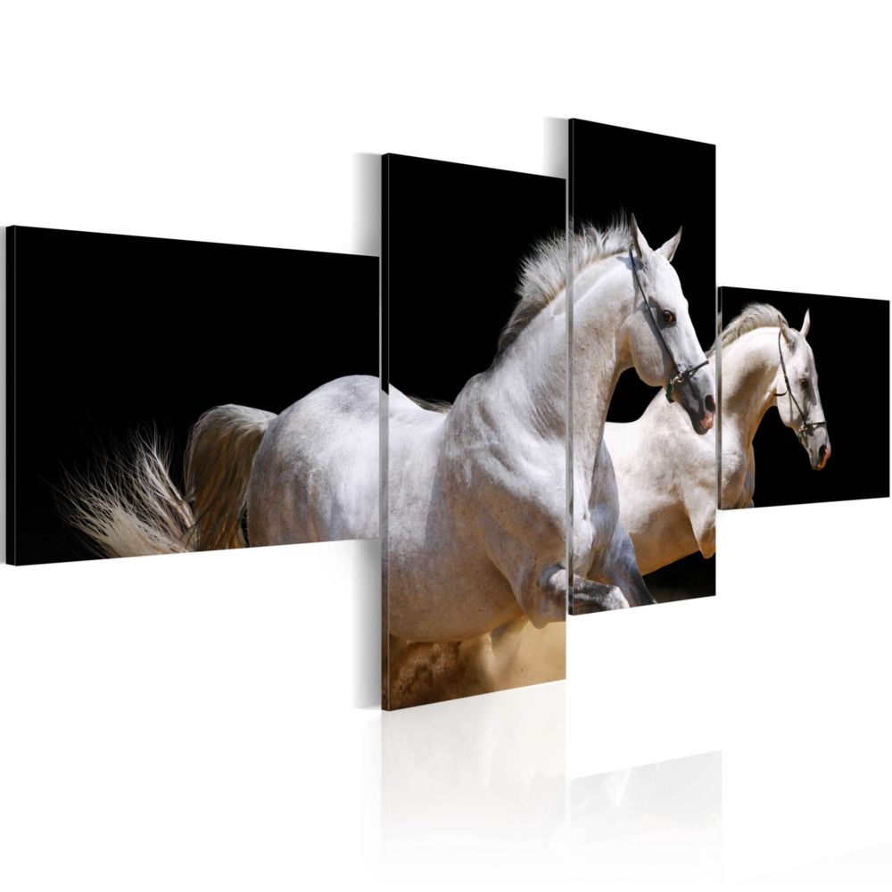 Artgeist - Tableau - Monde des animaux - chevaux au galope 200x90 - Tableaux, peintures