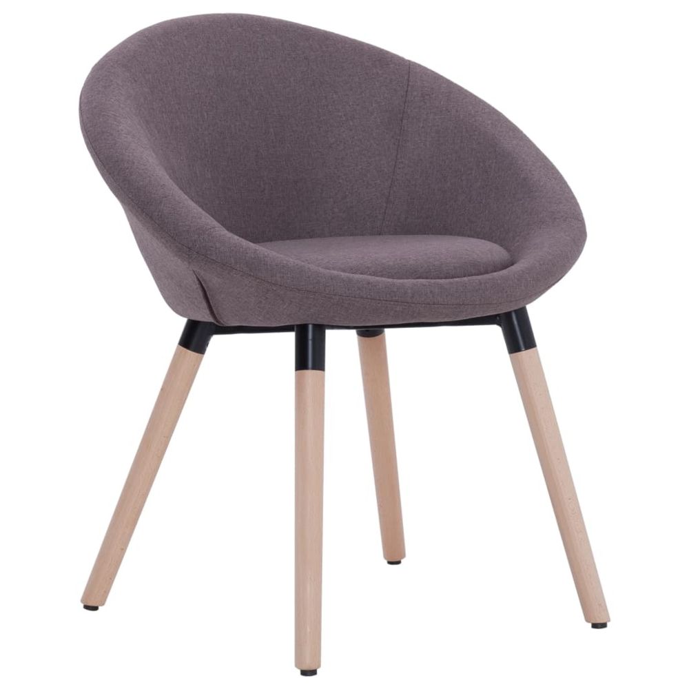 marque generique - Distingué Fauteuils et chaises selection Erevan Chaise de salle à manger Taupe Tissu - Chaises