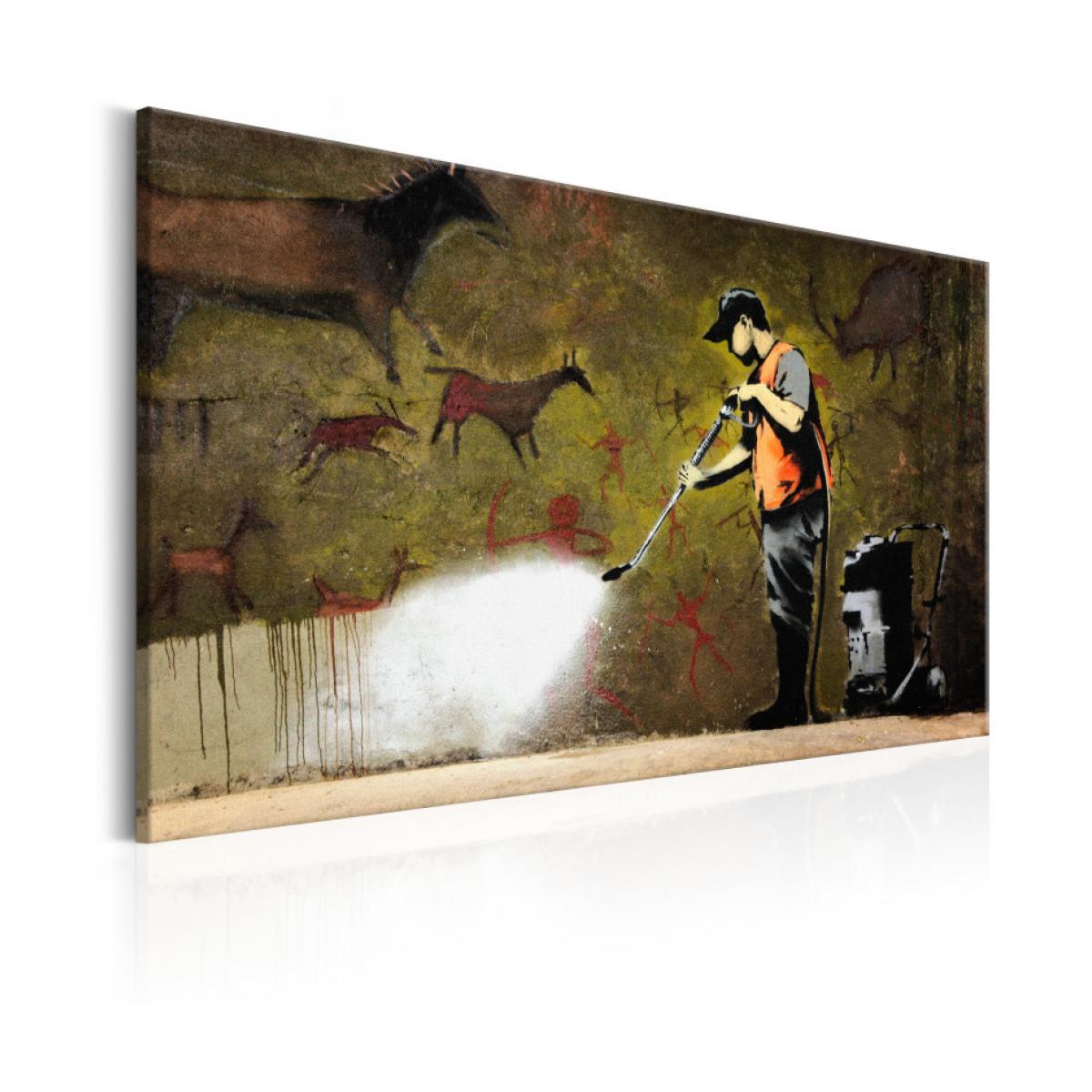 Artgeist - Tableau - Cave Painting by Banksy 120x80 - Tableaux, peintures