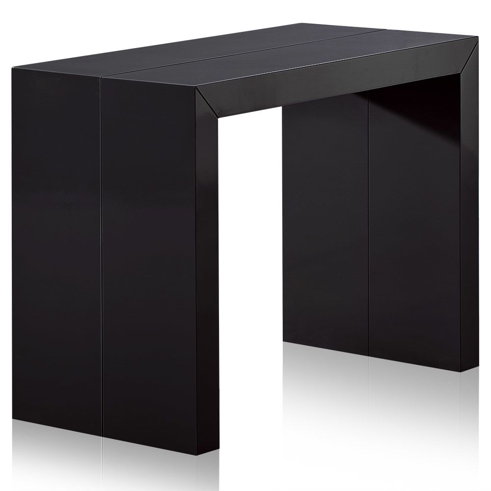 Menzzopremium - Table Console Nassau XL Laquée Noir - Tables à manger