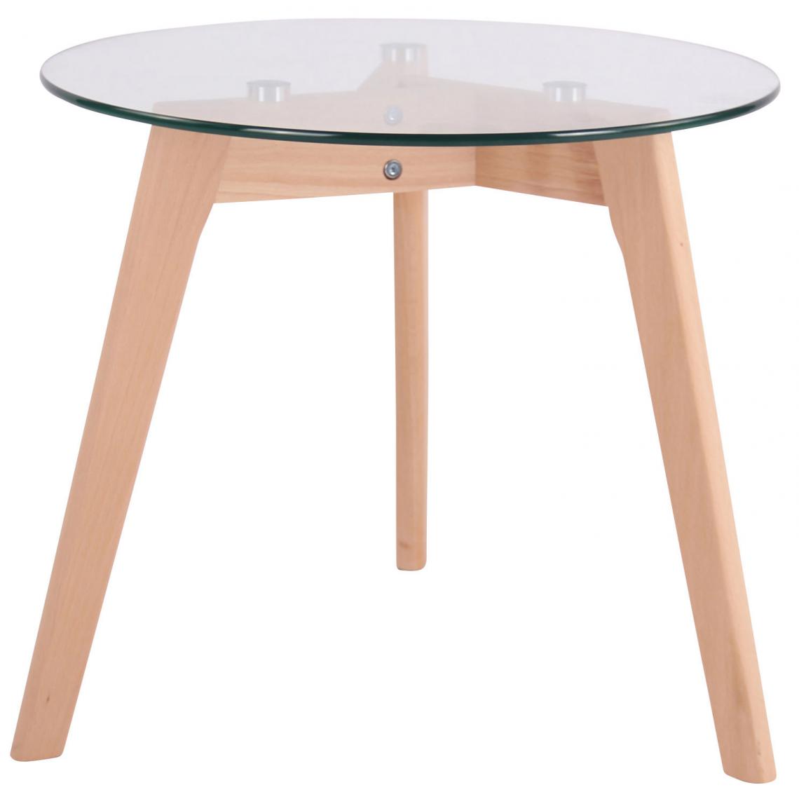 Icaverne - Superbe Table en verre edition Le Caire 50 cm couleur Verre propre - Chaises