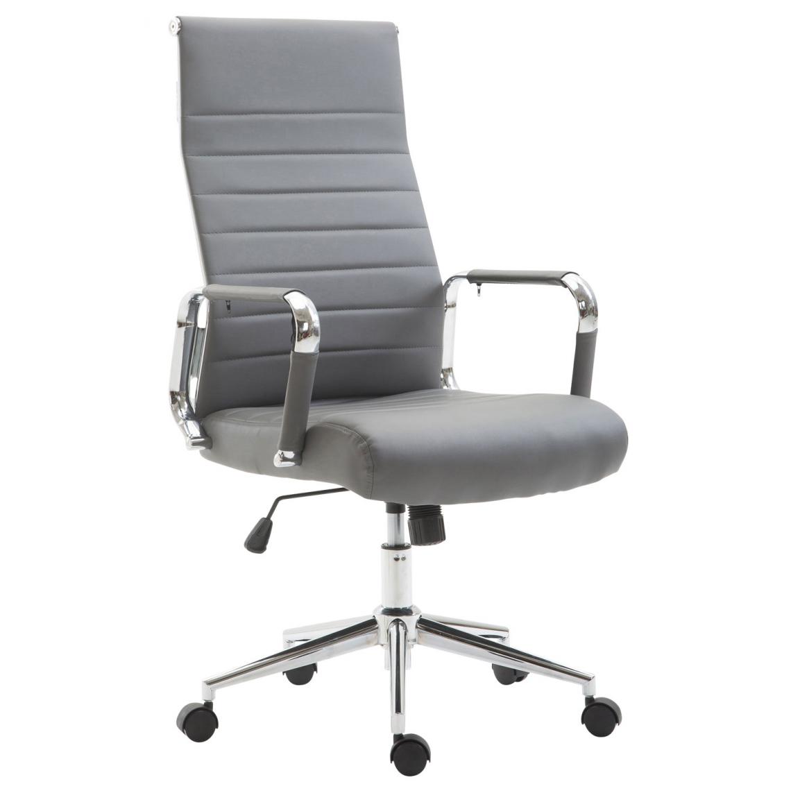 Icaverne - Contemporain Chaise de bureau serie Bissau couleur gris - Chaises