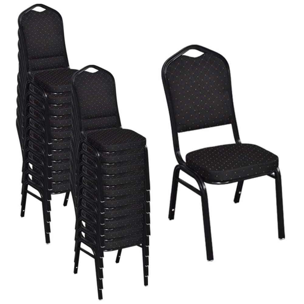 Uco - UCO Chaises de salle à manger 20 pcs Noir Tissu - Chaises