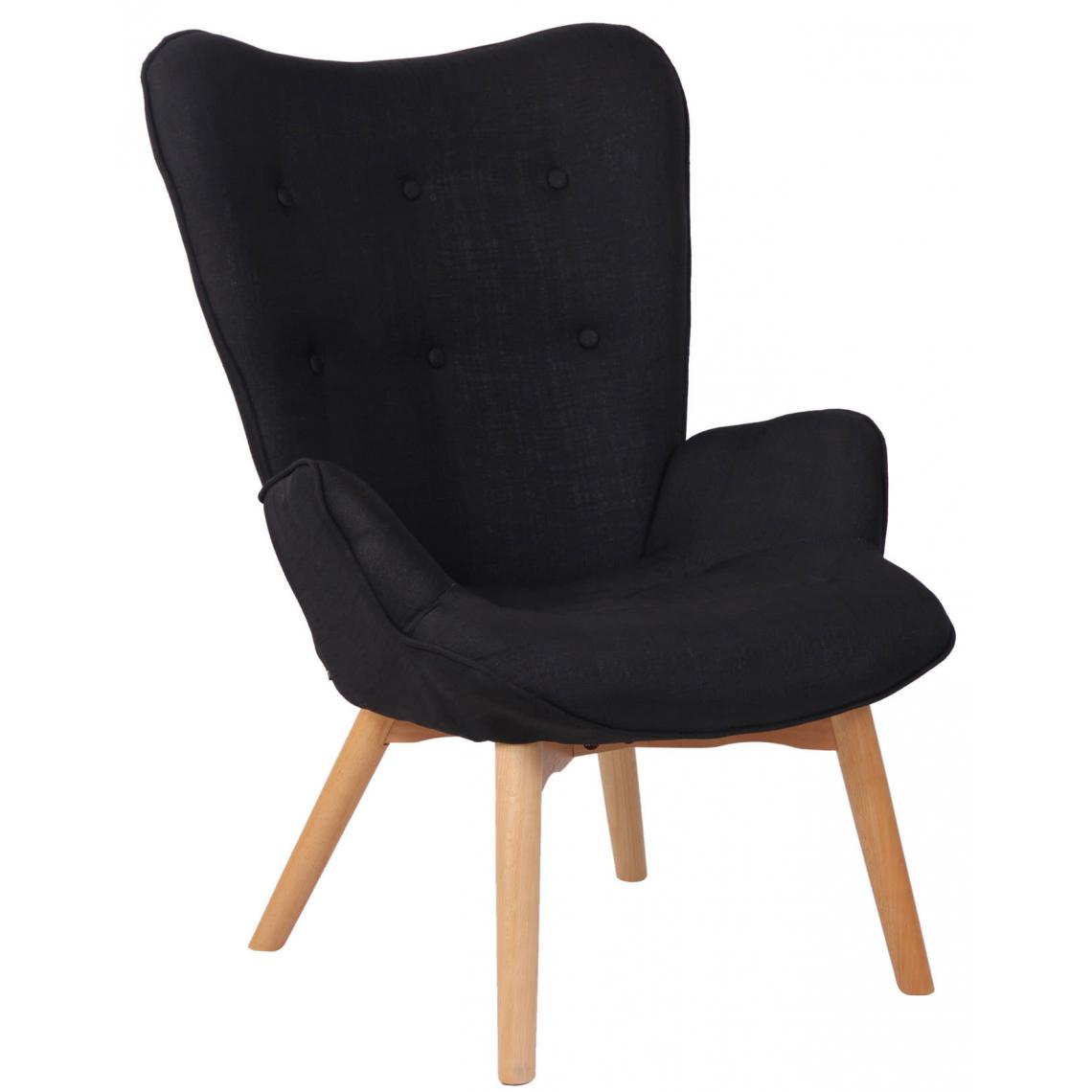 Icaverne - Superbe Chaise longue en tissu edition Quito couleur noir - Chaises