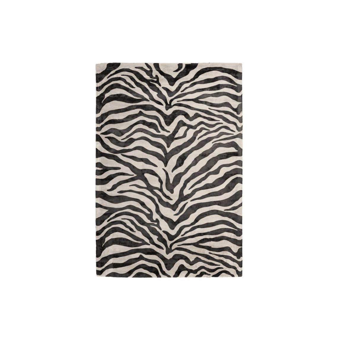 Bobochic - BOBOCHIC Tapis poil mi-long rectangulaire REY motif animalier Marron 120x170 - Tapis