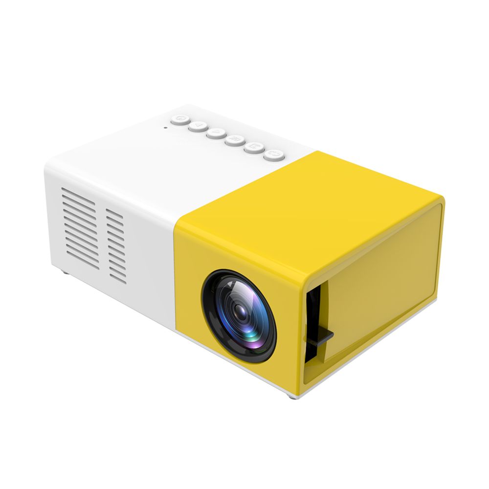 marque generique - Mini Projecteur LED HD 1080P Cinéma Maison 10-60 Image EU Noir Blanc - Meubles TV, Hi-Fi