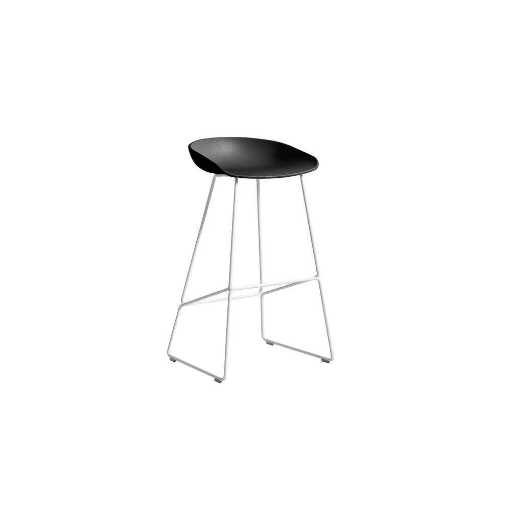 Hay - About a Stool AAS38 - blanc - noir - 85 cm - Tabourets
