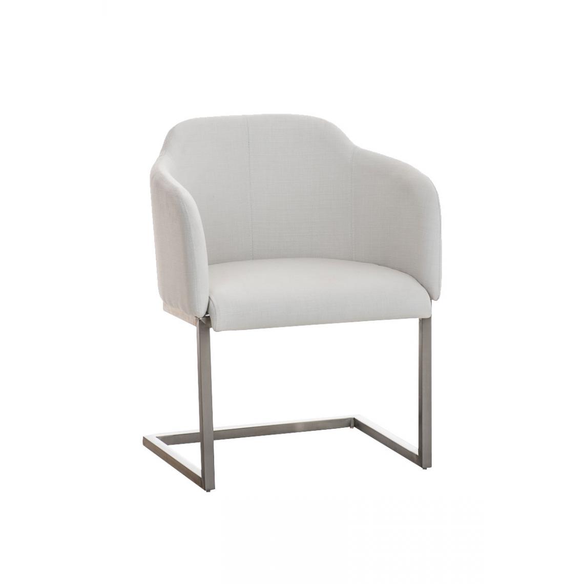 Icaverne - Admirable Chaise visiteur en tissu serie Asuncion couleur blanc - Chaises