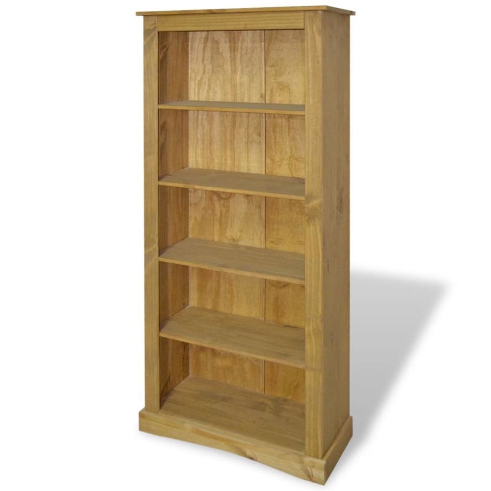 Helloshop26 - Étagère armoire meuble design bibliothèque à 5 niveaux pin 170 cm 2702018/2 - Etagères
