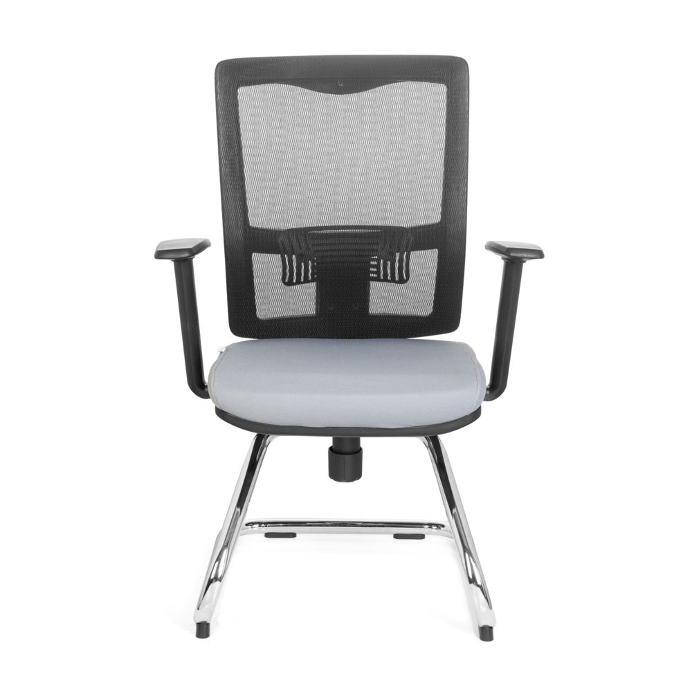 Hjh Office - Chaise visiteur / chaise de conférence / chaise CARLTON PRO V tissu noir / gris hjh OFFICE - Chaises