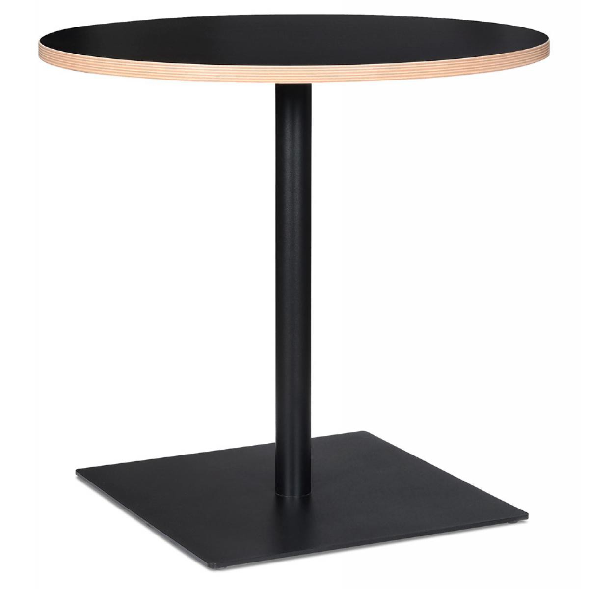 Alterego - Table ronde 'FUSION ROUND' noire - Ø 80 cm - Tables à manger