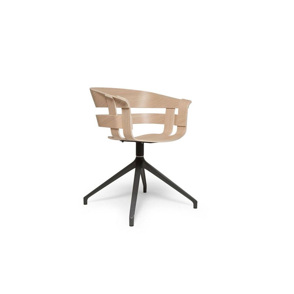 Design House Stockholm - Wick Chair - gris foncé - Chêne - Chaises