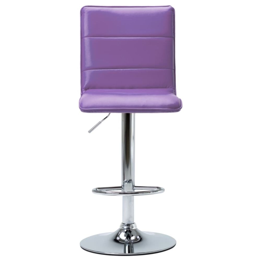 marque generique - Icaverne - Tabourets de bar serie Chaise de bar Violet Similicuir - Tabourets