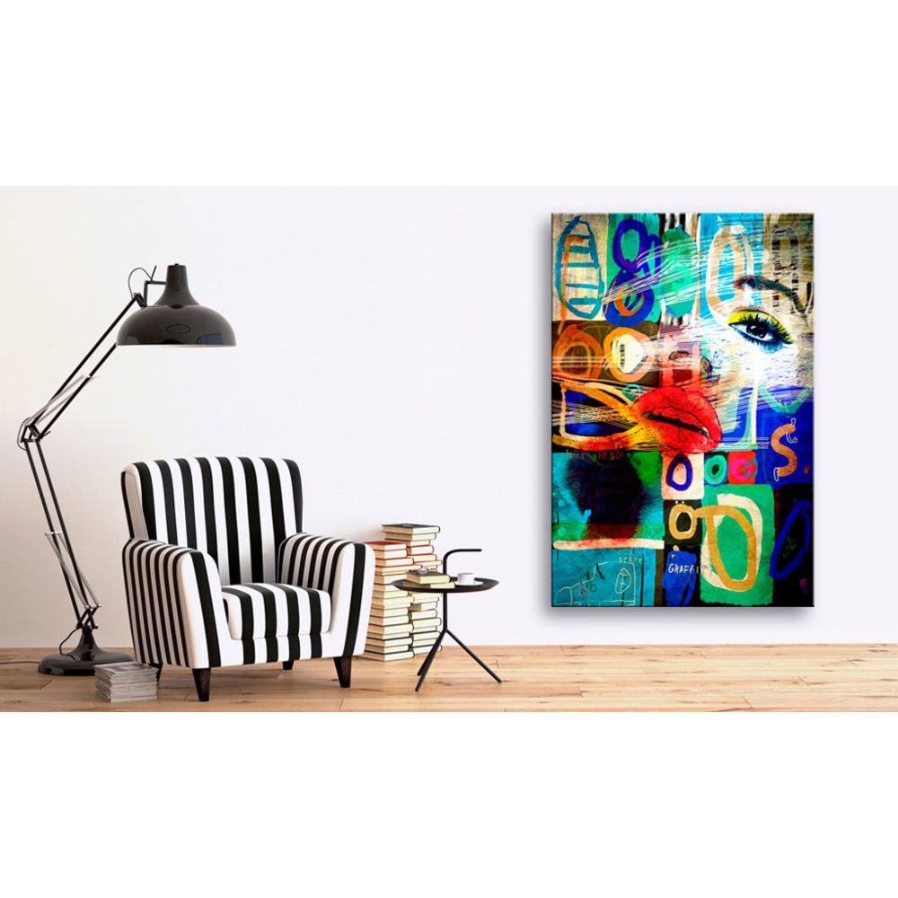 marque generique - 40x60 Tableau Multicolores Abstraction Joli Baiser de la modernité - Tableaux, peintures