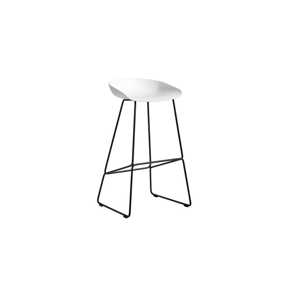 Hay - About a Stool AAS38 - 85 cm - noir - blanc - Tabourets