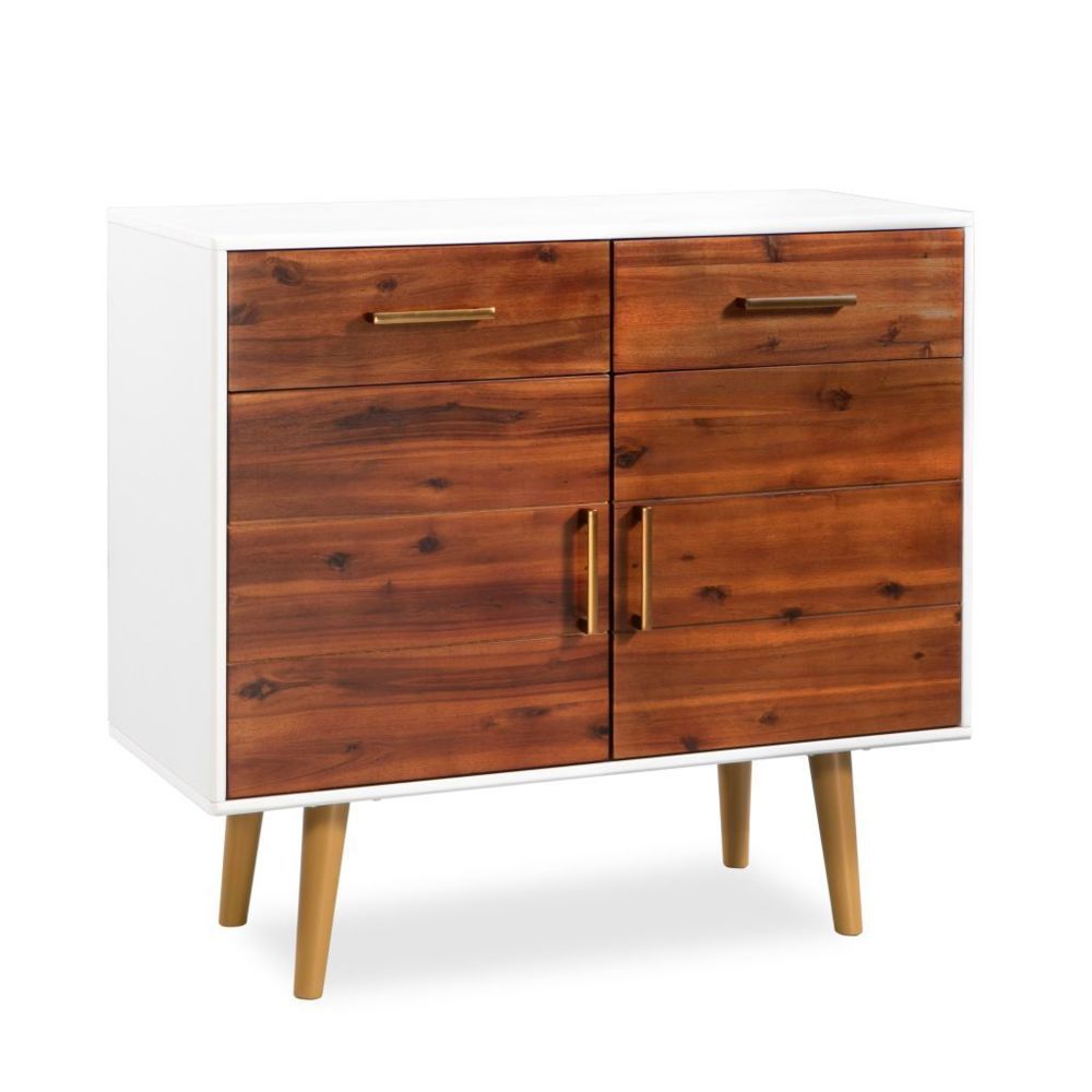 Helloshop26 - Buffet bahut armoire console meuble de rangement bois d'acacia massif 90 cm 4402137 - Consoles