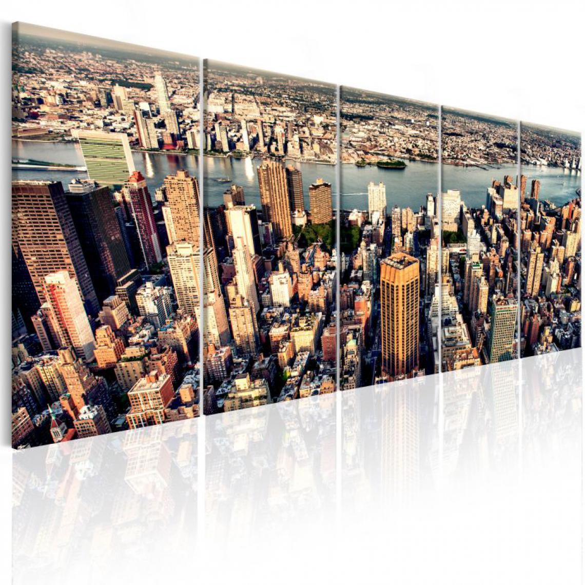 Artgeist - Tableau - Flight over New York .Taille : 200x80 - Tableaux, peintures