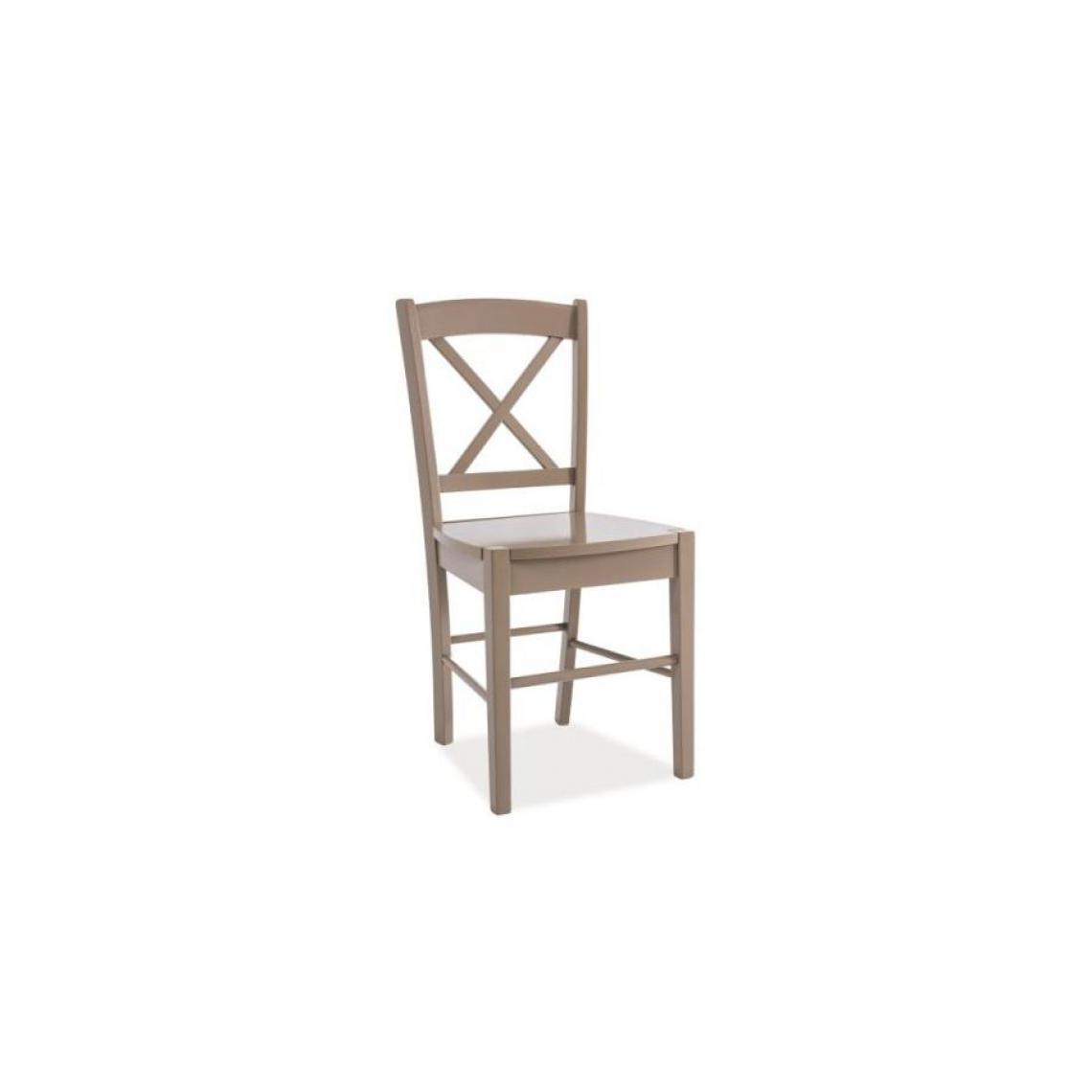 Hucoco - EDIU | Chaise en bois salle à manger salon cusine | Dimensions 85x40x36 cm | Design classique | Construction en bois massif - Beige - Chaises