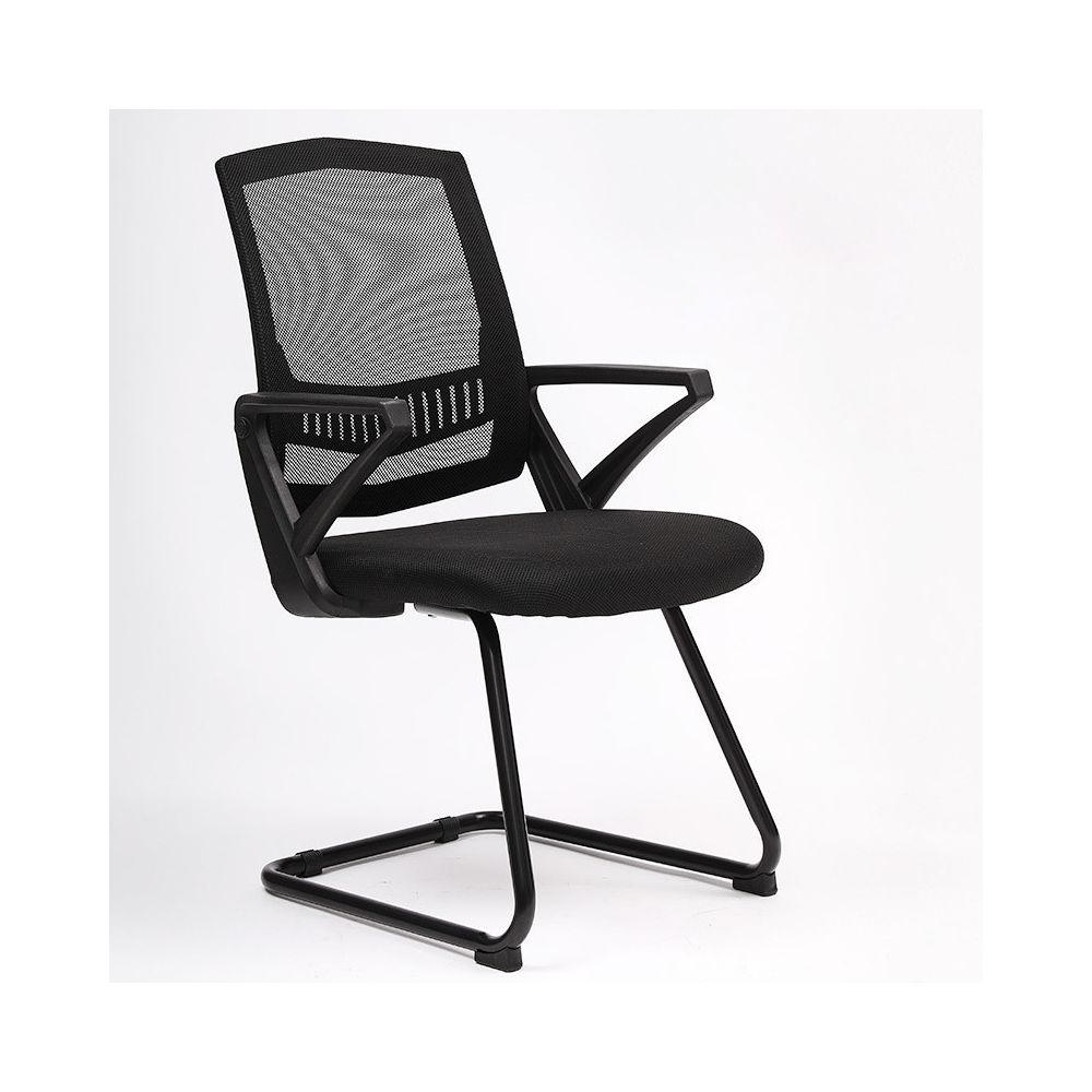 Wewoo - TO-329 chaise d'ordinateur de bureau de retour à la maison confortable de simple noire Frame Bow noir - Chaises