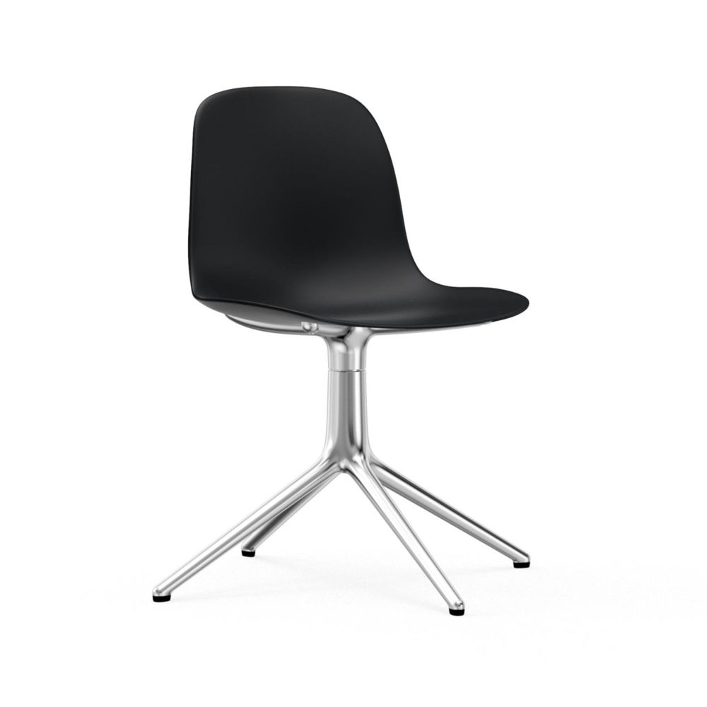 Normann Copenhagen - Chaise pivotante Form - noir - aluminium - Chaises