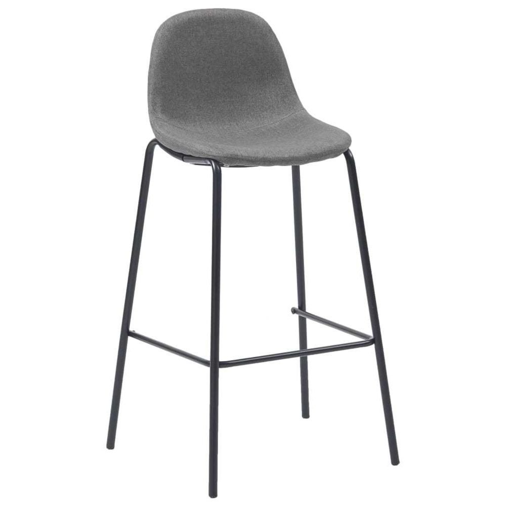 marque generique - Icaverne - Tabourets & chaises de bar famille Chaises de bar 2 pcs Taupe Tissu - Tabourets