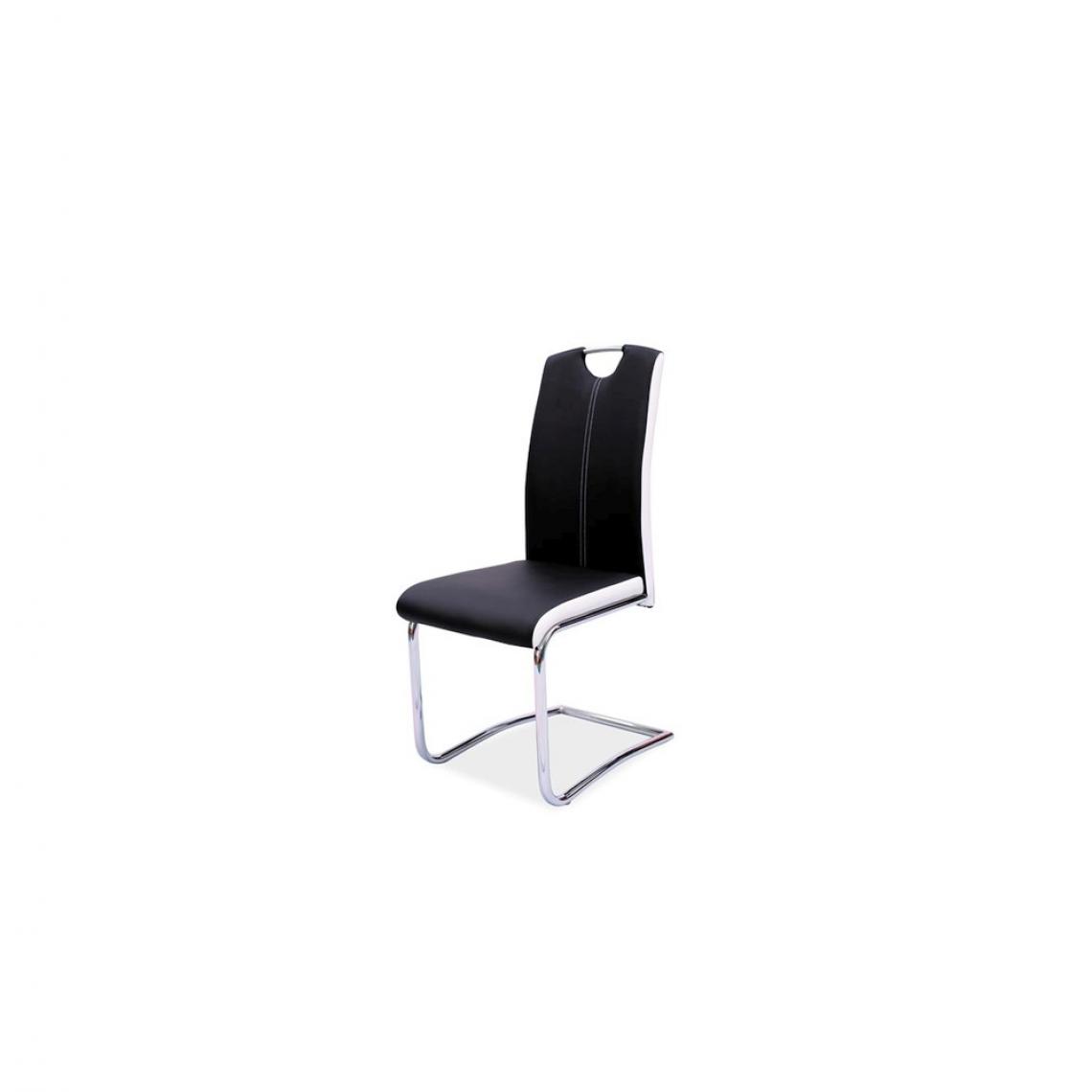 Ac-Deco - Chaise design - H 341 - 44 x 43 x 101 cm - Noir - Chaises