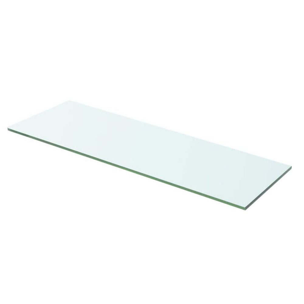 Helloshop26 - Panneau pour étagère verre transparent 60 x 15 cm 2702188/2 - Etagères