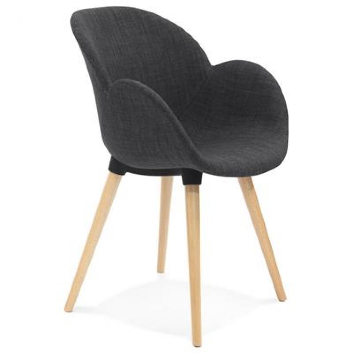 Nouvomeuble - Chaise design grise style scandinave ANGELA 3 - Chaises