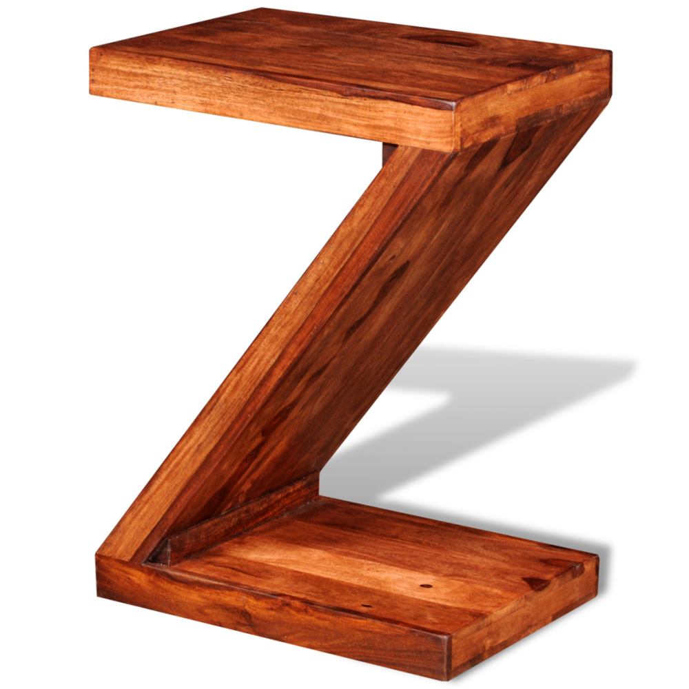 Vidaxl - vidaXL Table d'appoint Forme de Z Bois massif de Sesham - Tables à manger