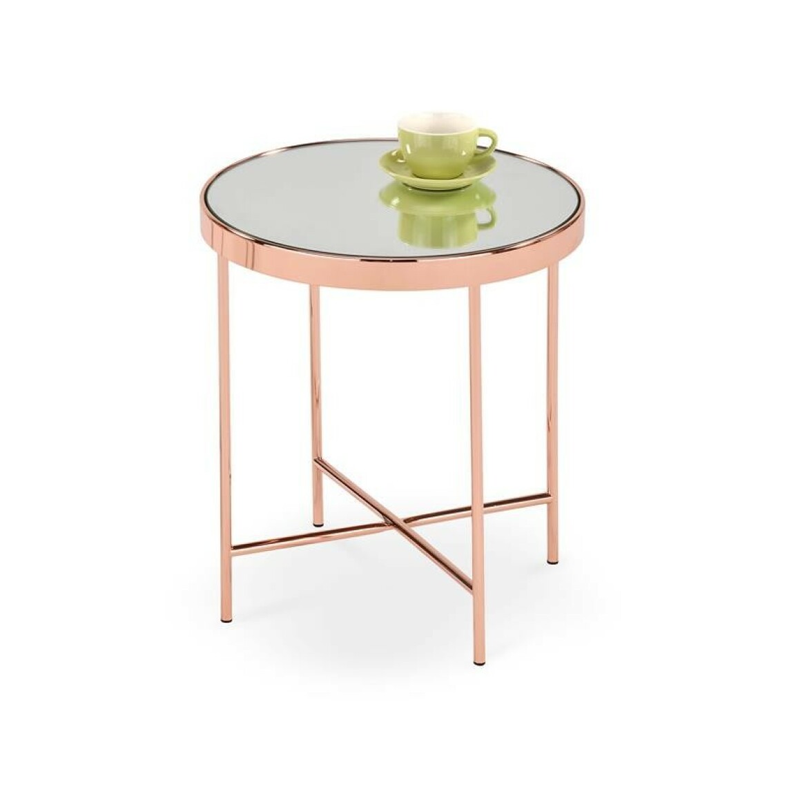 Carellia - Table basse ronde design - Cuivre - Tables basses