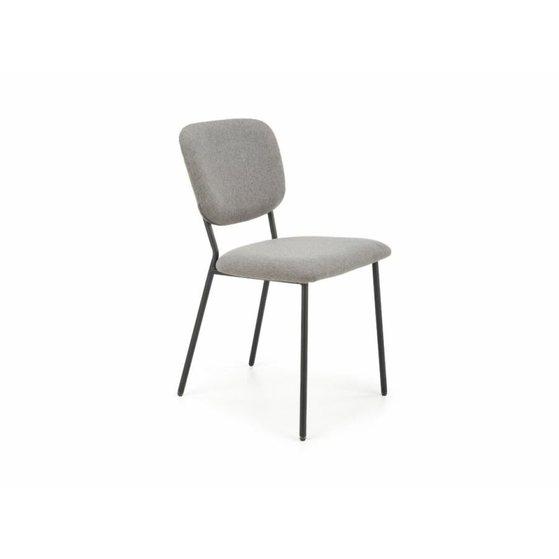 Hucoco - KITYSE - Chaise style loft salon/salle à manger - 85x56x47 cm - Gris - Chaises