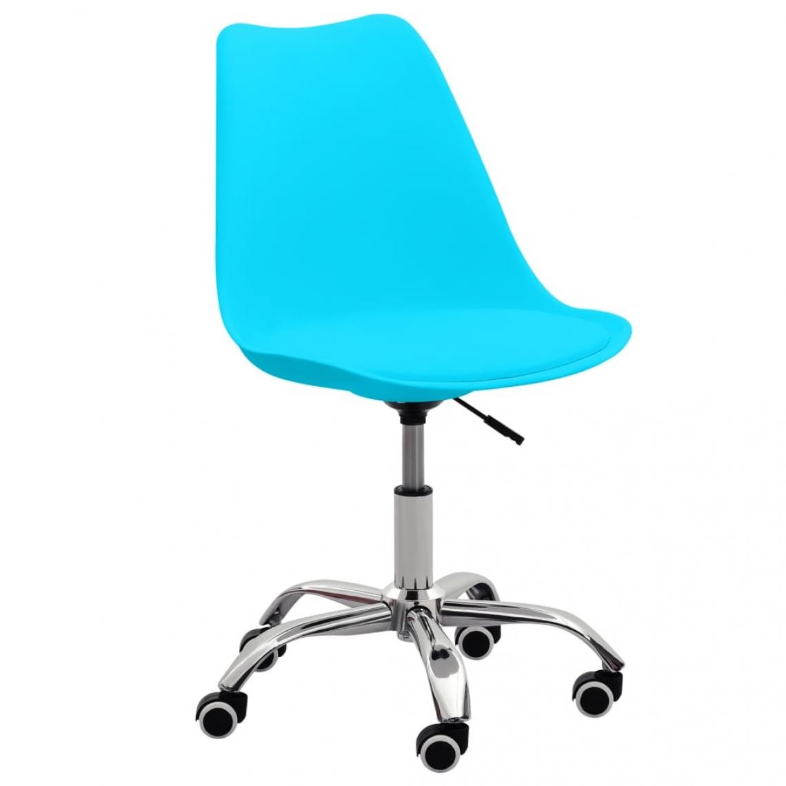 Vidaxl - vidaXL Chaise de salle à manger Bleu Similicuir - Chaises