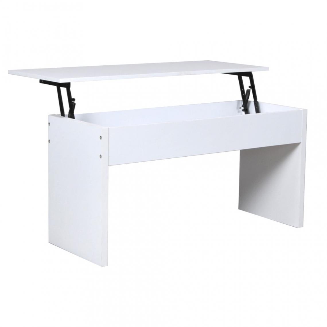 Le Quai Des Affaires - Table basse ARIZONA 100x40cm / Blanc - Tables basses