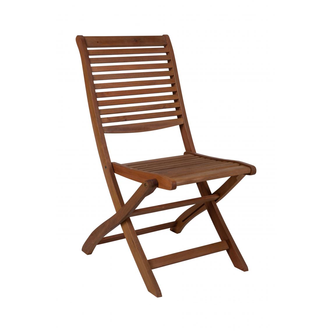 Alter - Chaise pliante en bois, coloris marron, 49 x 64 x 94 cm - Chaises