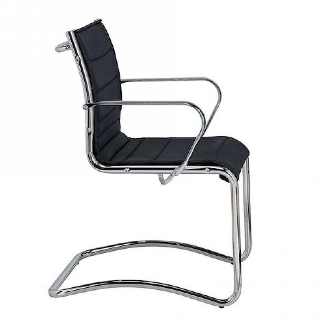 marque generique - Chaise visiteur ANDREA - tissu noir - Chaises