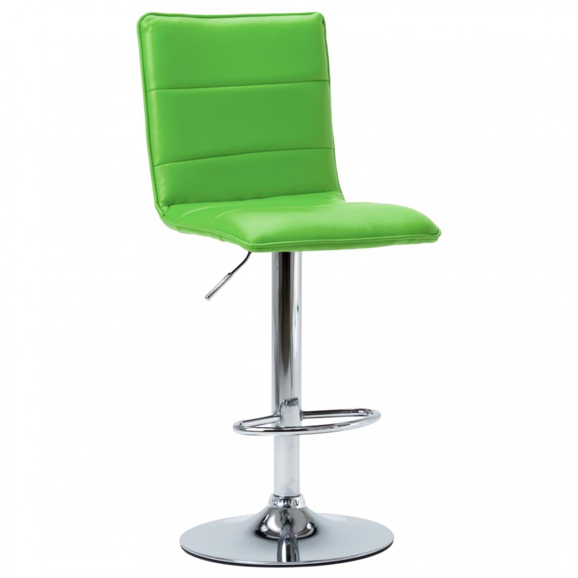 Uco - UCO Chaise de bar Vert Similicuir - Chaises