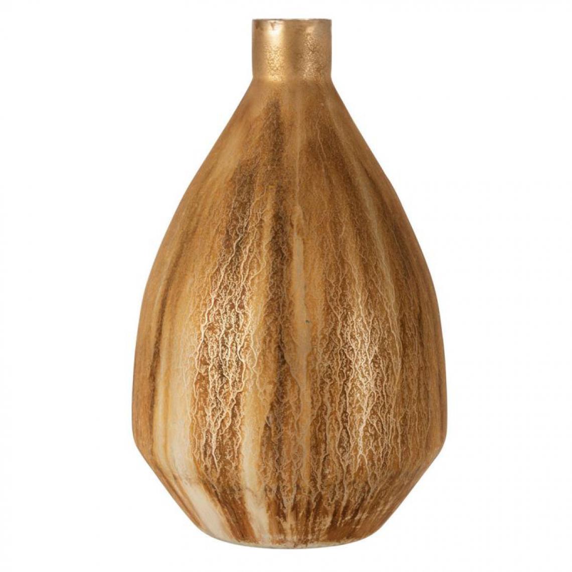 Paris Prix - Vase Design Long Antique 54cm Marron - Vases