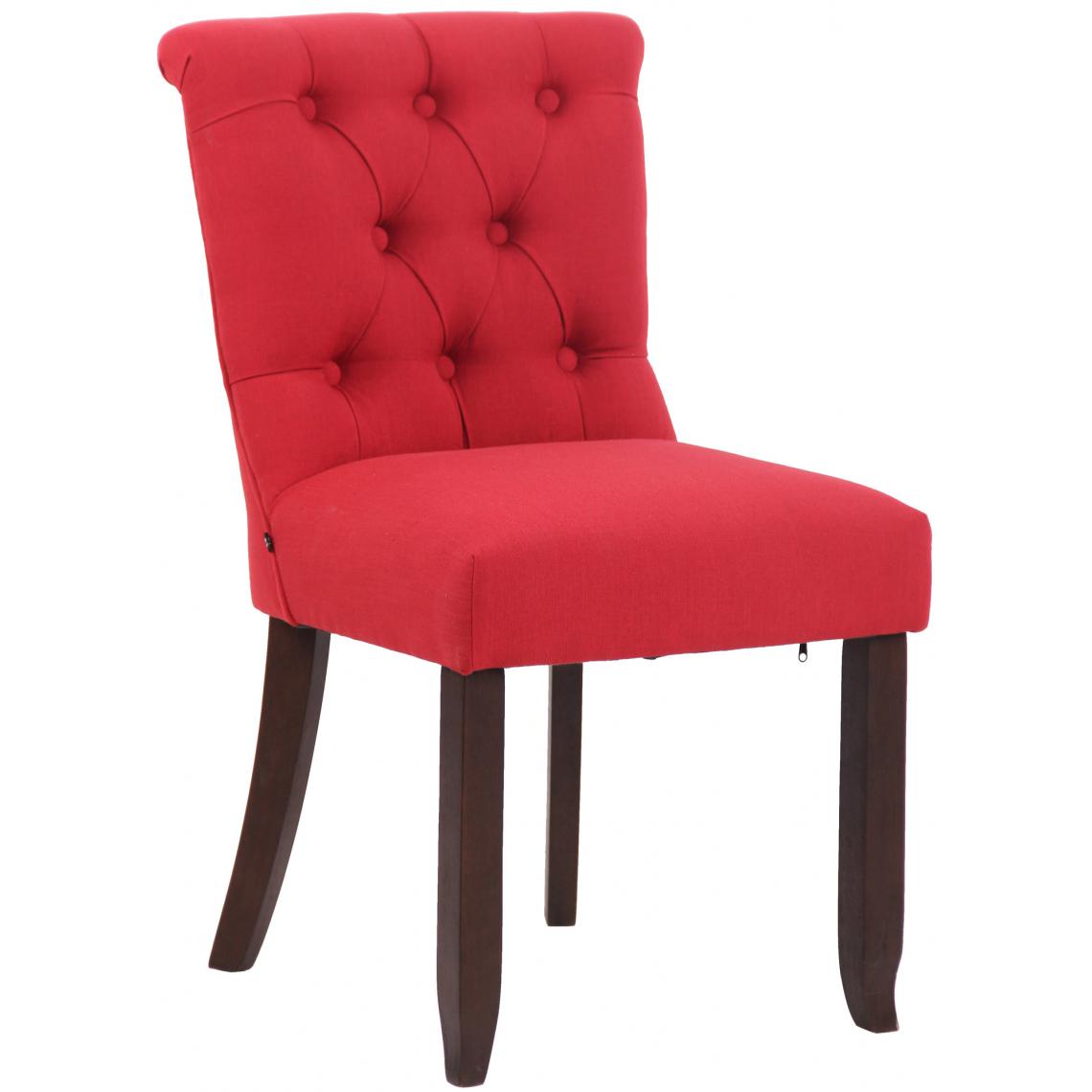 Icaverne - Stylé Chaise en tissu gamme Nouakchott antique couleur rouge - Chaises