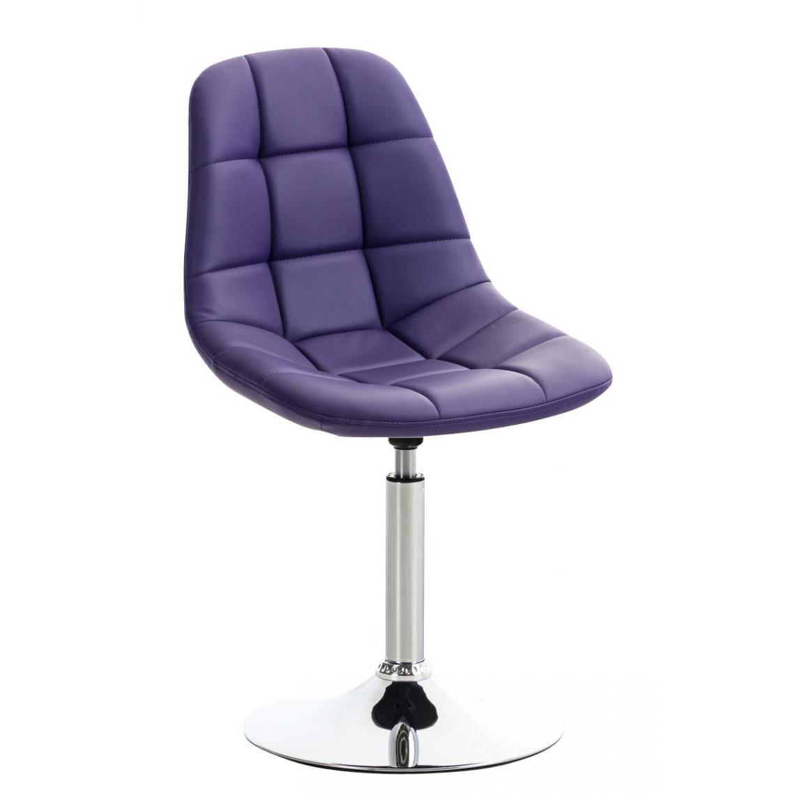 Icaverne - Distingué Chaise en similicuir serie Sanaa couleur violet - Chaises