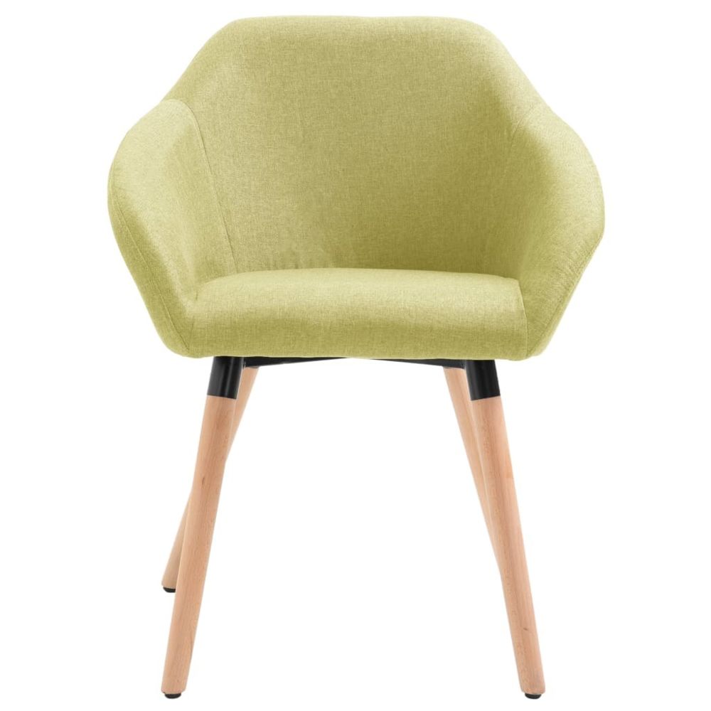 marque generique - Icaverne - Chaises de cuisine reference Chaise de salle à manger Vert Tissu - Chaises