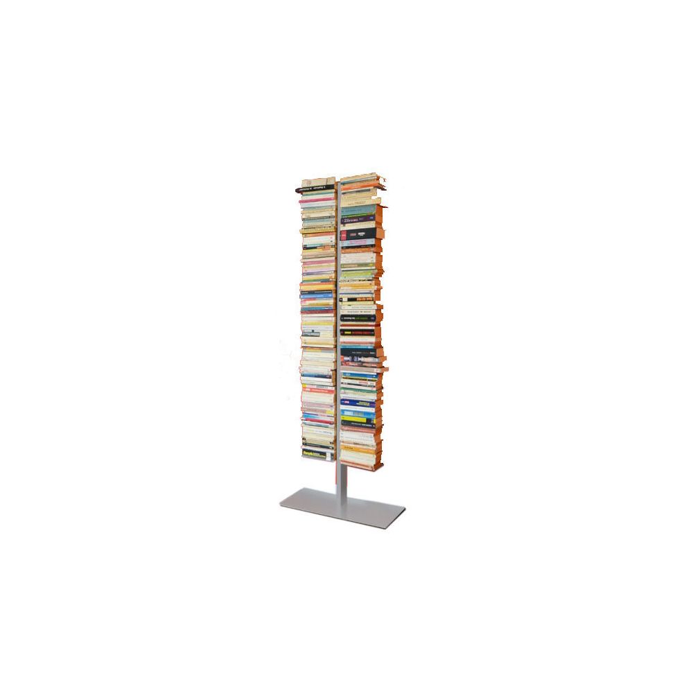 Radius - Bibliothèque double Booksbaum - Hauteur 170 cm - argent - Etagères